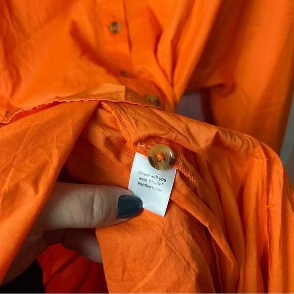 NWT Rhode Orange Emma Dress Size Medium - Picture 7 of 12